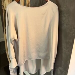 Elegant Silver Women's Blouse